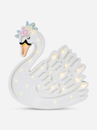 Rackhams Swan Lamp in White (36x31.5x5.5 cm) - White - One size