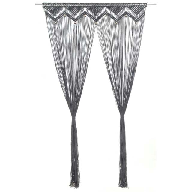 Rackhams Macrame Curtain Anthracite 140x240 cm Cotton
