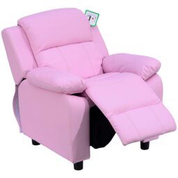 Rackhams Kids Recliner Armchair Game Chair Sofa Children Seat In PU Leather - thumbnail 2