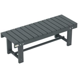 Rackhams 1.1M Outdoor Garden Bench Patio Loveseat Fir Wood 2 Person - Grey - Fir Wood - 110cm x 38cm x 35cm - thumbnail 2