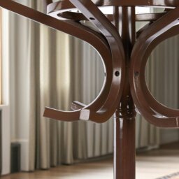 Rackhams Wooden Coat Stand With 12 Hooks Walnut - thumbnail 4