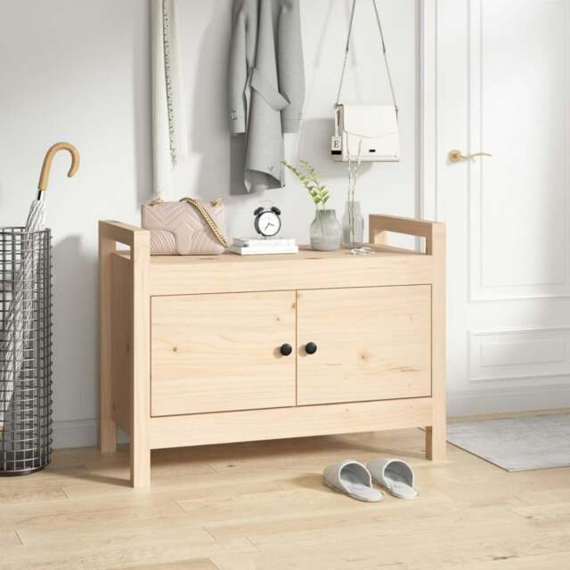 Rackhams Hall Bench 80x40x60 cm Solid Wood Pine