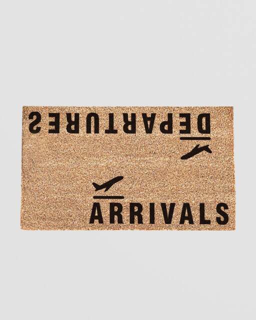 Rackhams Arrivals And Departures Doormat