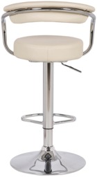 Rackhams Zenith Breakfast Bar Stool with Adjustable Height and Swivel, Cream - thumbnail 5