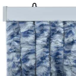 Rackhams Insect Curtain Blue and White 90x200 cm Chenille - thumbnail 5