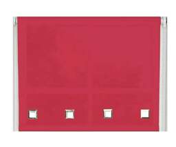 Rackhams Red Square Eyelet Edge Roller Blind - 130cm - thumbnail 1