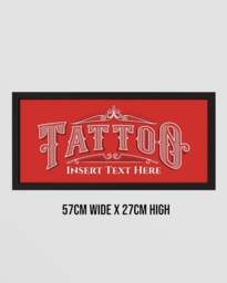 Rackhams Personalised Tattoo Parlour Sign - Framed Wall Art with Attitude - thumbnail 6