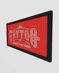 Rackhams Personalised Tattoo Parlour Sign - Framed Wall Art with Attitude - thumbnail 3
