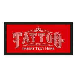 Rackhams Personalised Tattoo Parlour Sign - Framed Wall Art with Attitude