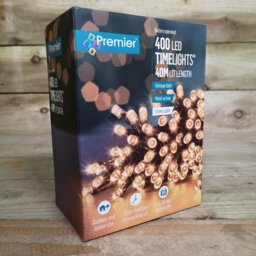 Rackhams 400 LED 40m Premier Christmas Indoor Outdoor Multi Function Battery Operated String Lights with Timer in Vintage Gold - thumbnail 5