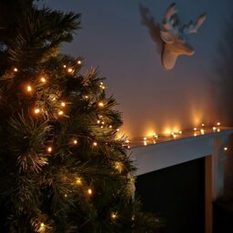 Rackhams 400 LED 40m Premier Christmas Indoor Outdoor Multi Function Battery Operated String Lights with Timer in Vintage Gold - thumbnail 3