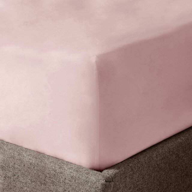Rackhams Microfibre Easy Care Fitted Sheet - Blush Pink - Super King - image 1