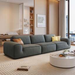 Rackhams Freya Three Seater Corner Sofa, Suede - Left Hand Facing - Others (Suede) - Three Seater Corner 330cm - thumbnail 4