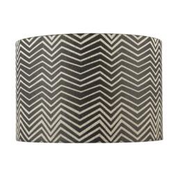 Rackhams Scandinavian Style Black and White Chevron Pattern Textured Lamp Shade - thumbnail 4