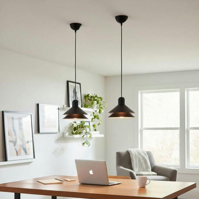 Rackhams 5 Watt LED Modern Black Pendant Light - image 1