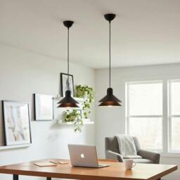 Rackhams 5 Watt LED Modern Black Pendant Light - thumbnail 1