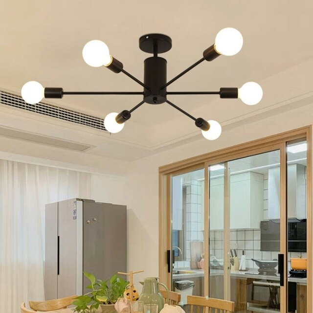 Rackhams Industrial Style 6-Light Ceiling Light - image 1