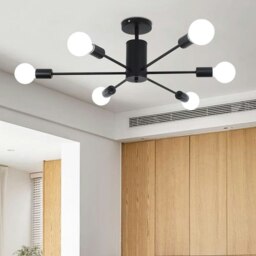 Rackhams Industrial Style 6-Light Ceiling Light - thumbnail 2