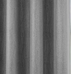 "Rackhams Silver Thermal Energy Saving Eyelet Curtain With Wave Pattern - Ideal For Living Room & Bedroom - 66"" (168cm) Width x 72"" (183cm) Drop" - thumbnail 3