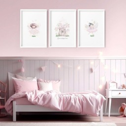 Rackhams Nursery Prints - Set of 3 wall art prints - 20 x 30 in / 50 x 76 cm - Polyester Canvas 260 gsm - Canvas wrapped - thumbnail 5