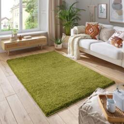 Rackhams Shaggy Rug - Green - 60cm x 110cm (2ft x 3.5ft) - thumbnail 1