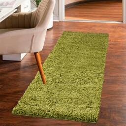 Rackhams Shaggy Rug - Green - 60cm x 110cm (2ft x 3.5ft) - thumbnail 3