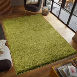 Rackhams Shaggy Rug - Green - 60cm x 110cm (2ft x 3.5ft) - thumbnail 2