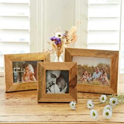 "Rackhams Lakadee Wooden Photo Frame - 6"" x 4""" - thumbnail 2