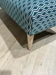 Rackhams Premium Pattern Fabric Ottoman Footstool Pouffe – UK Handmade - 50 x 40 Inches (127 x 102cm) - thumbnail 5