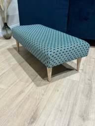 Rackhams Premium Pattern Fabric Ottoman Footstool Pouffe – UK Handmade - 50 x 40 Inches (127 x 102cm) - thumbnail 4