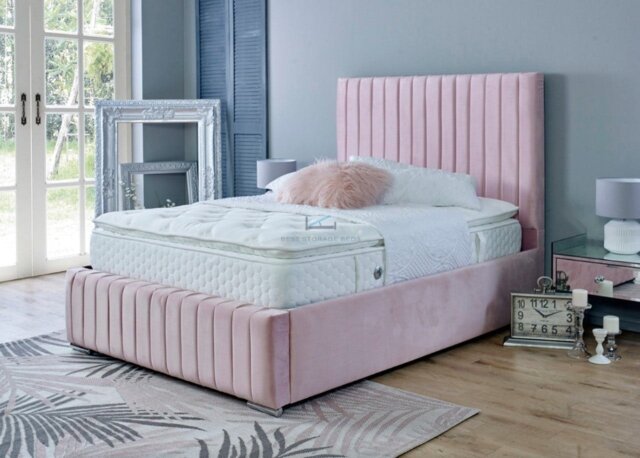 Rackhams Oxford Bed - Double - 4ft6 - Pink