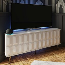 Rackhams Elevate 1200 Corner Tv Cabinet - Grey - thumbnail 2