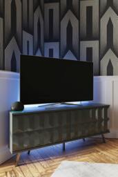 Rackhams Elevate 1200 Corner Tv Cabinet - Grey - thumbnail 1