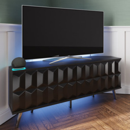 Rackhams Elevate 1200 Corner Tv Cabinet - Grey - thumbnail 4