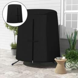 Rackhams 196 x 230 cm Hanging Egg Chair Protective Cover - Black - thumbnail 2