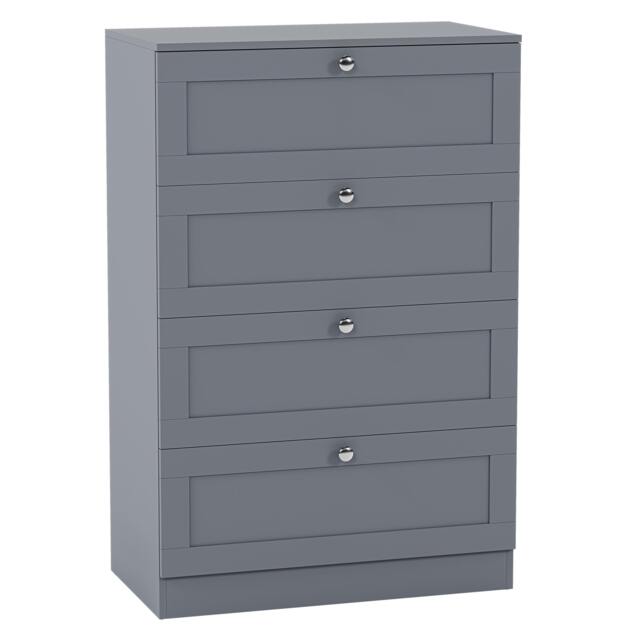 Rackhams Altino 4 Drawer Chest, Black - Grey - image 1