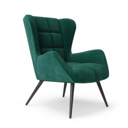Rackhams Dalton accent chair in green velvet