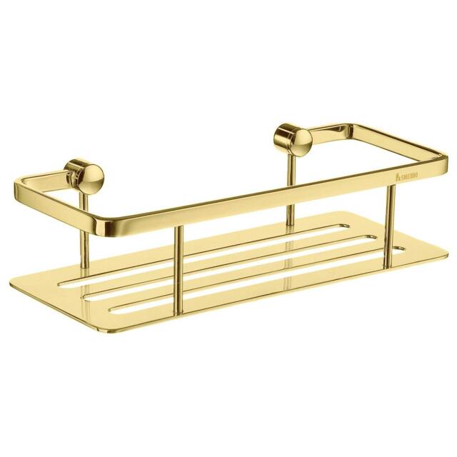 Rackhams Polished Brass Shower Basket