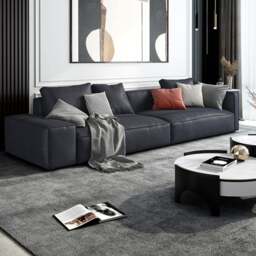 Rackhams Aula Two Seater, Three Seater, Four Seater Sofa, Modular Sofa, Leathaire - Three Seater 280cm - Green - thumbnail 6