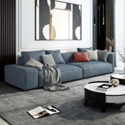 Rackhams Aula Two Seater, Three Seater, Four Seater Sofa, Modular Sofa, Leathaire - Three Seater 280cm - Green - thumbnail 5