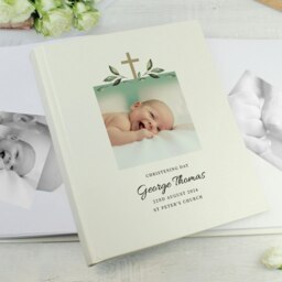 Rackhams Personalised Religious Cross Photo Upload Traditional Photo Album - thumbnail 2