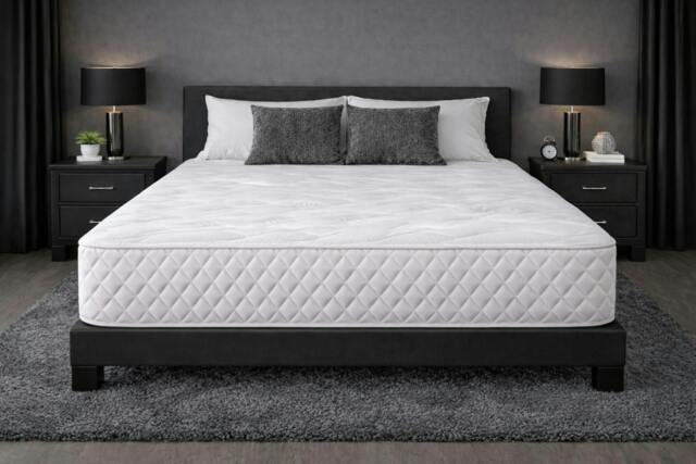 Rackhams Quality Memory Foam Open Coil Sprung Mattress - 10 INCH - Double - image 1