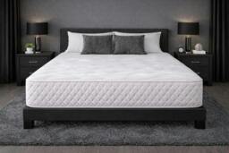 Rackhams Quality Memory Foam Open Coil Sprung Mattress - 10 INCH - Double - thumbnail 1