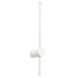 Rackhams Modern and Sleek Stick Style Ambient LED Wall Light Fitting in Matt White Sand - thumbnail 1