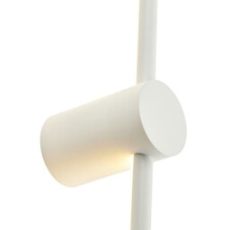 Rackhams Modern and Sleek Stick Style Ambient LED Wall Light Fitting in Matt White Sand - thumbnail 3