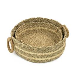 Rackhams Palma Natural Woven Storage Baskets for Home Organisation, Set of 2, Brown - thumbnail 4