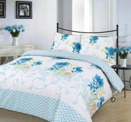 Rackhams Bethany Teal (Blue) Duvet Cover Set - King - thumbnail 1