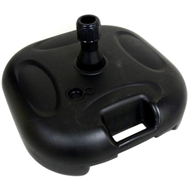 Rackhams Large 20L Black Plastic Parasol Base Umbrella Stand Sunshade Holder - Black - image 1