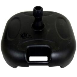 Rackhams Large 20L Black Plastic Parasol Base Umbrella Stand Sunshade Holder - Black - thumbnail 2