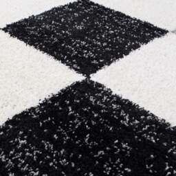 Rackhams Myshaggy Geometric Grey Rug - 120X170 cm - thumbnail 2